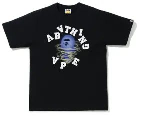 BAPE Storm Broken College Tee Black/Purple