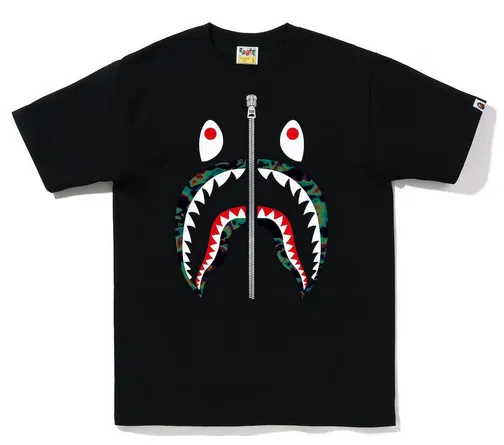 BAPE Thermography Shark Tee Black