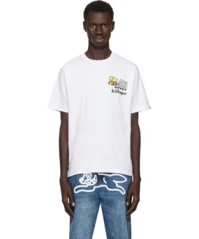 BAPE White Asnka Bee Logo T-shirt