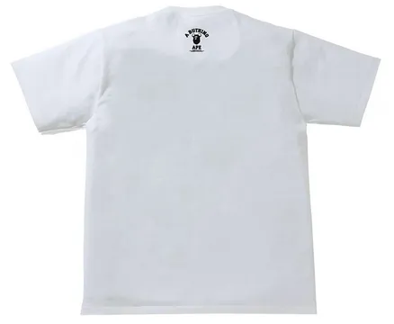 BAPE x Medicom Toy Bearbrick Camo Bear College Tee White