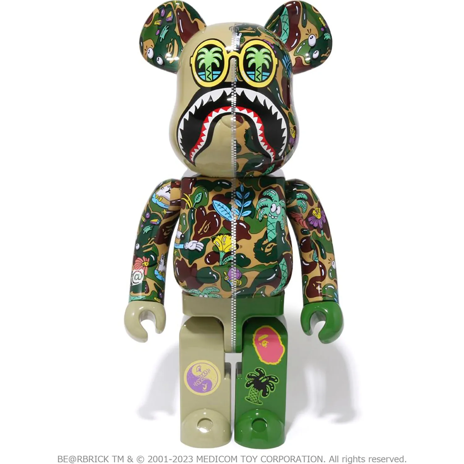 BAPE X STEVEN HARRINGTON SHARK BE@RBRICK 1000%