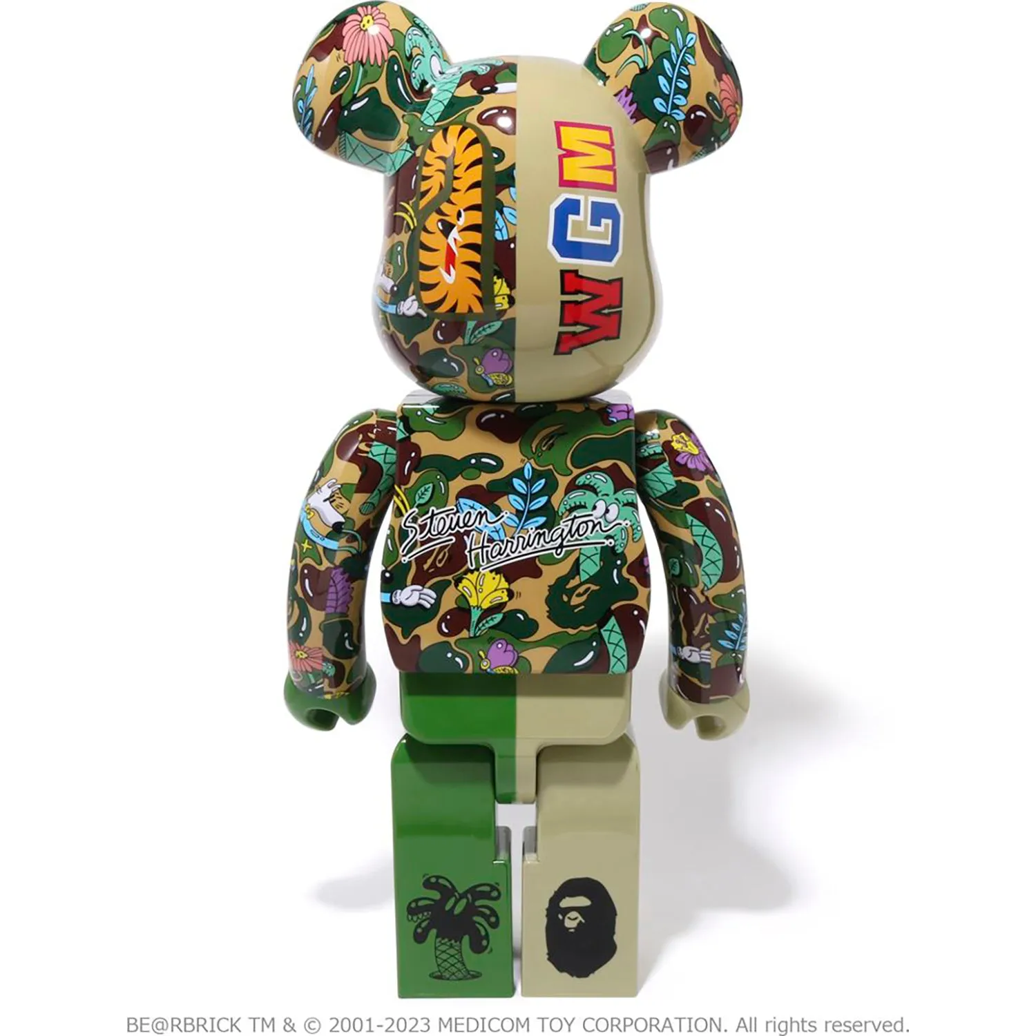 BAPE X STEVEN HARRINGTON SHARK BE@RBRICK 1000%