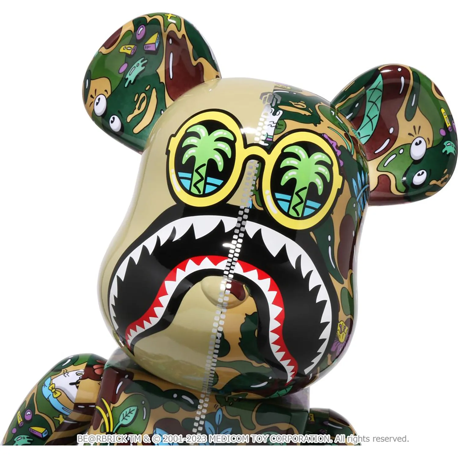 BAPE X STEVEN HARRINGTON SHARK BE@RBRICK 1000%