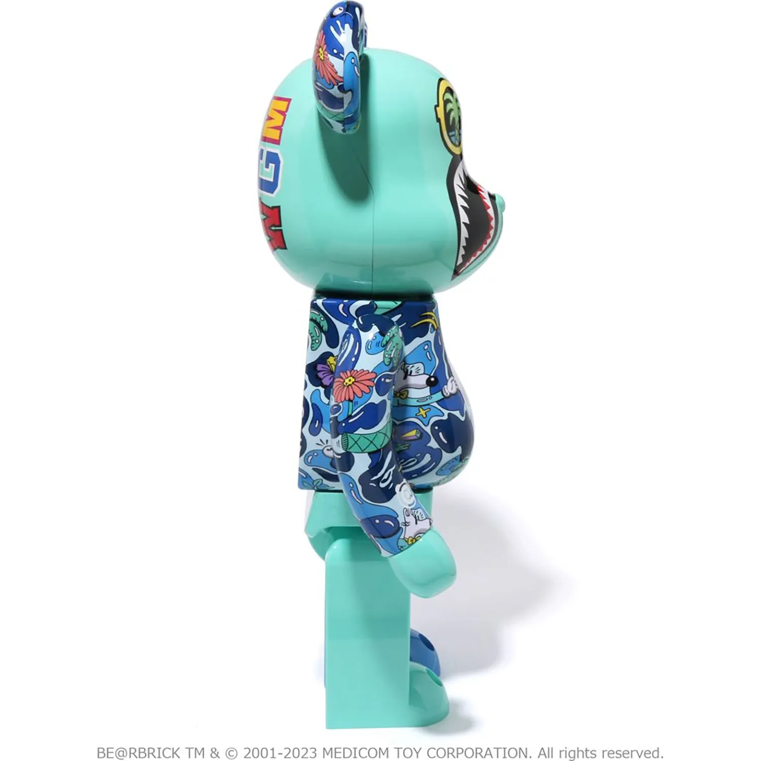 BAPE X STEVEN HARRINGTON SHARK BE@RBRICK 1000%