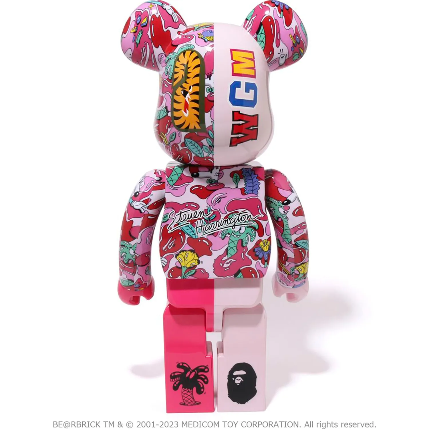 BAPE X STEVEN HARRINGTON SHARK BE@RBRICK 1000%