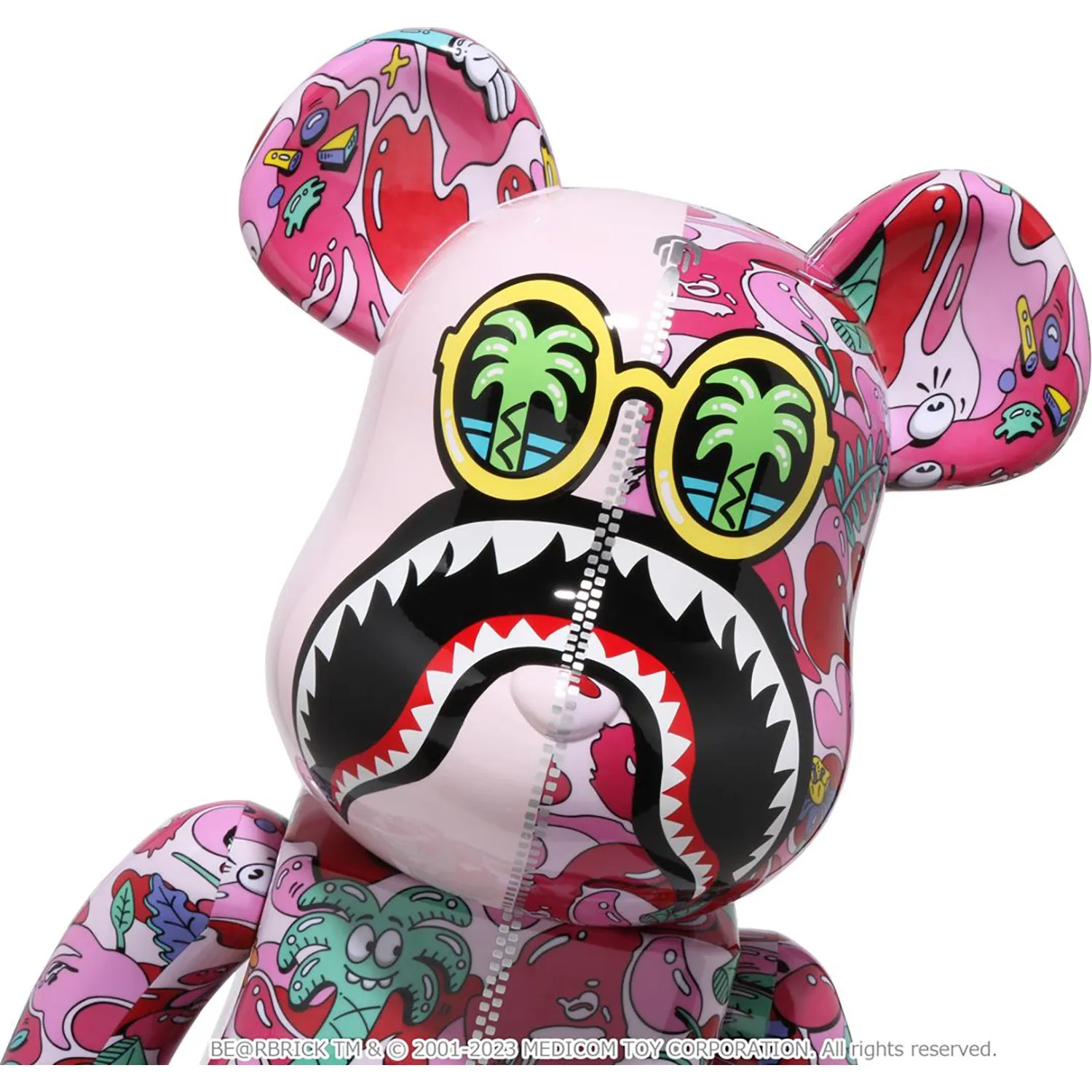 BAPE X STEVEN HARRINGTON SHARK BE@RBRICK 1000%