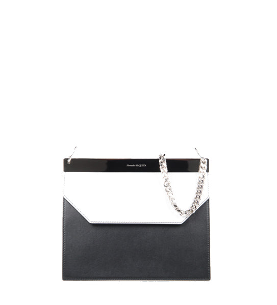 Bar Shoulder Bag, Black/Silver