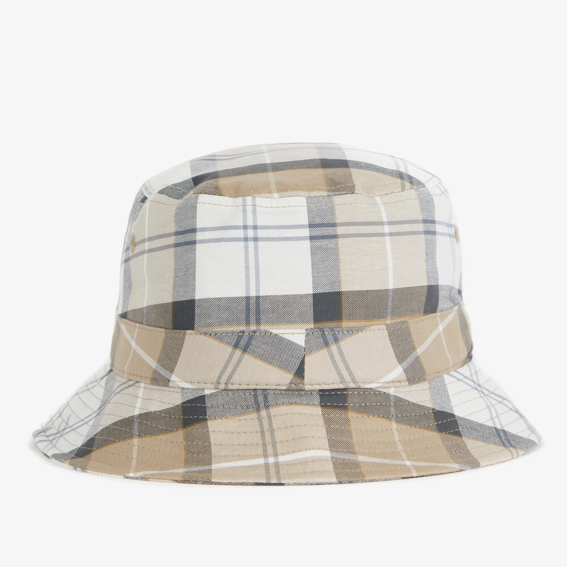 Barbour Men's Tartan Bucket Hat in Amble Sand