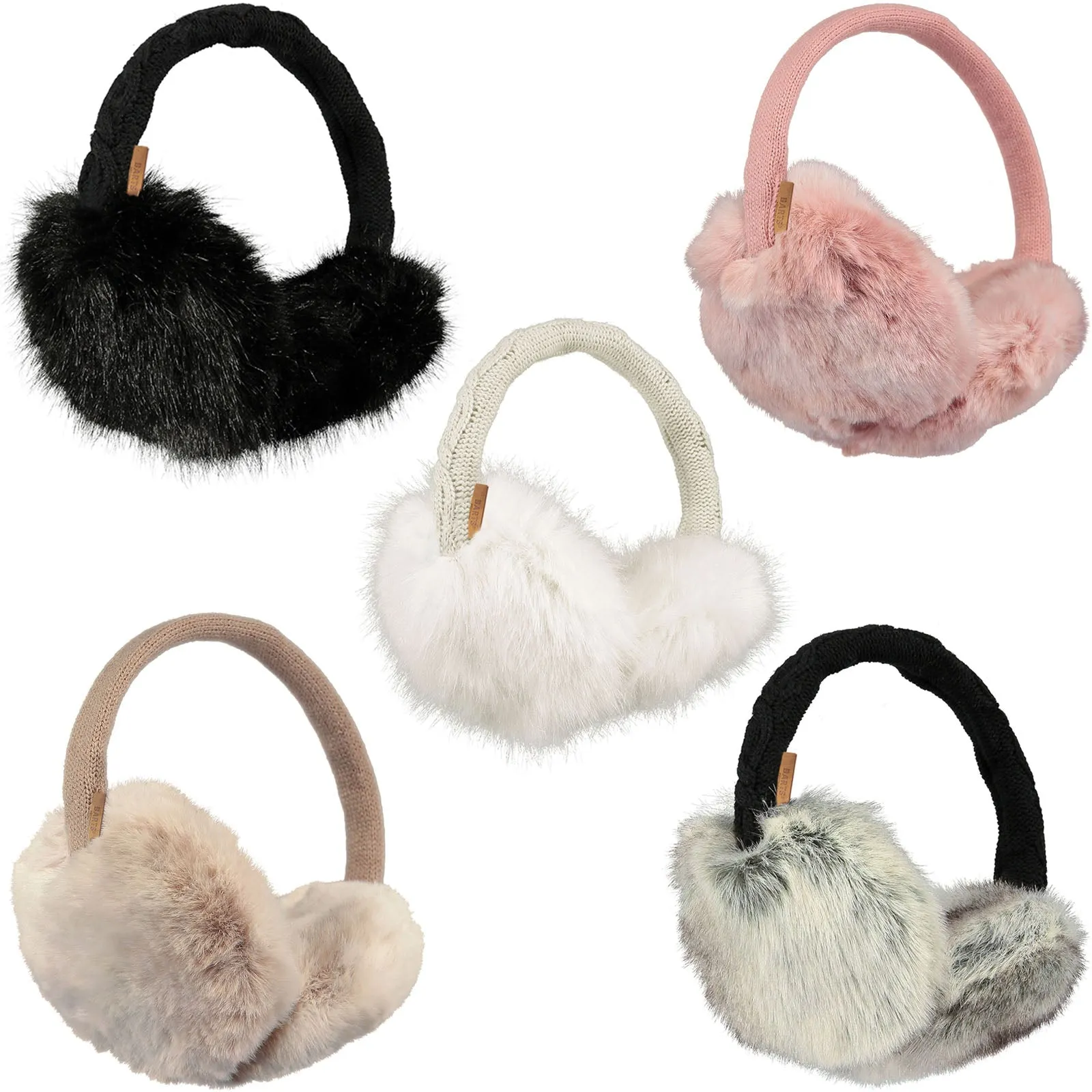 Barts Womens Faux Fur Cable Knit Earmuffs