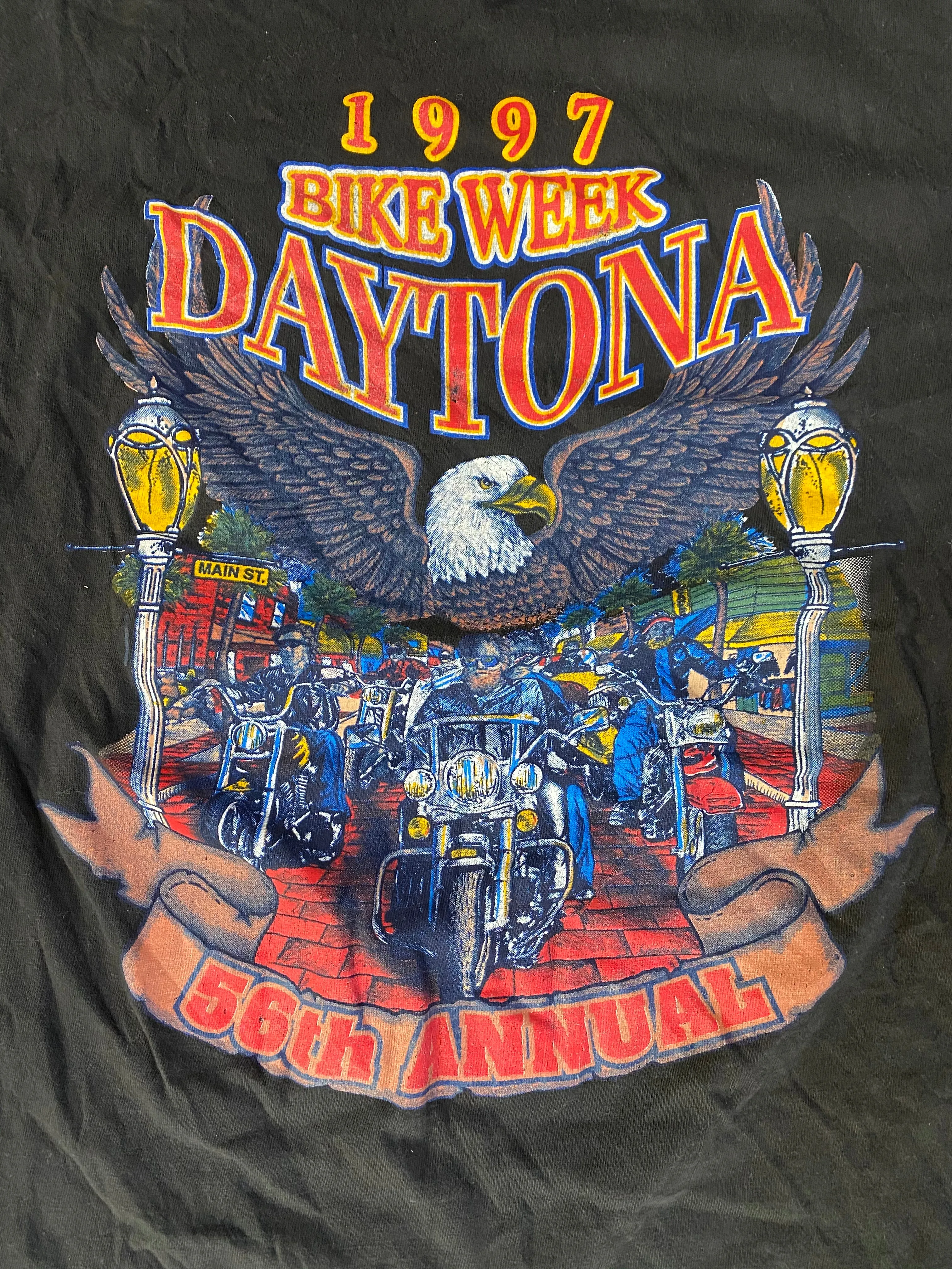 Bike Week 1997 Daytona Vintage Distressed T-shirt