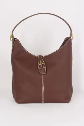 Borsa Hobo Ganci Marrone