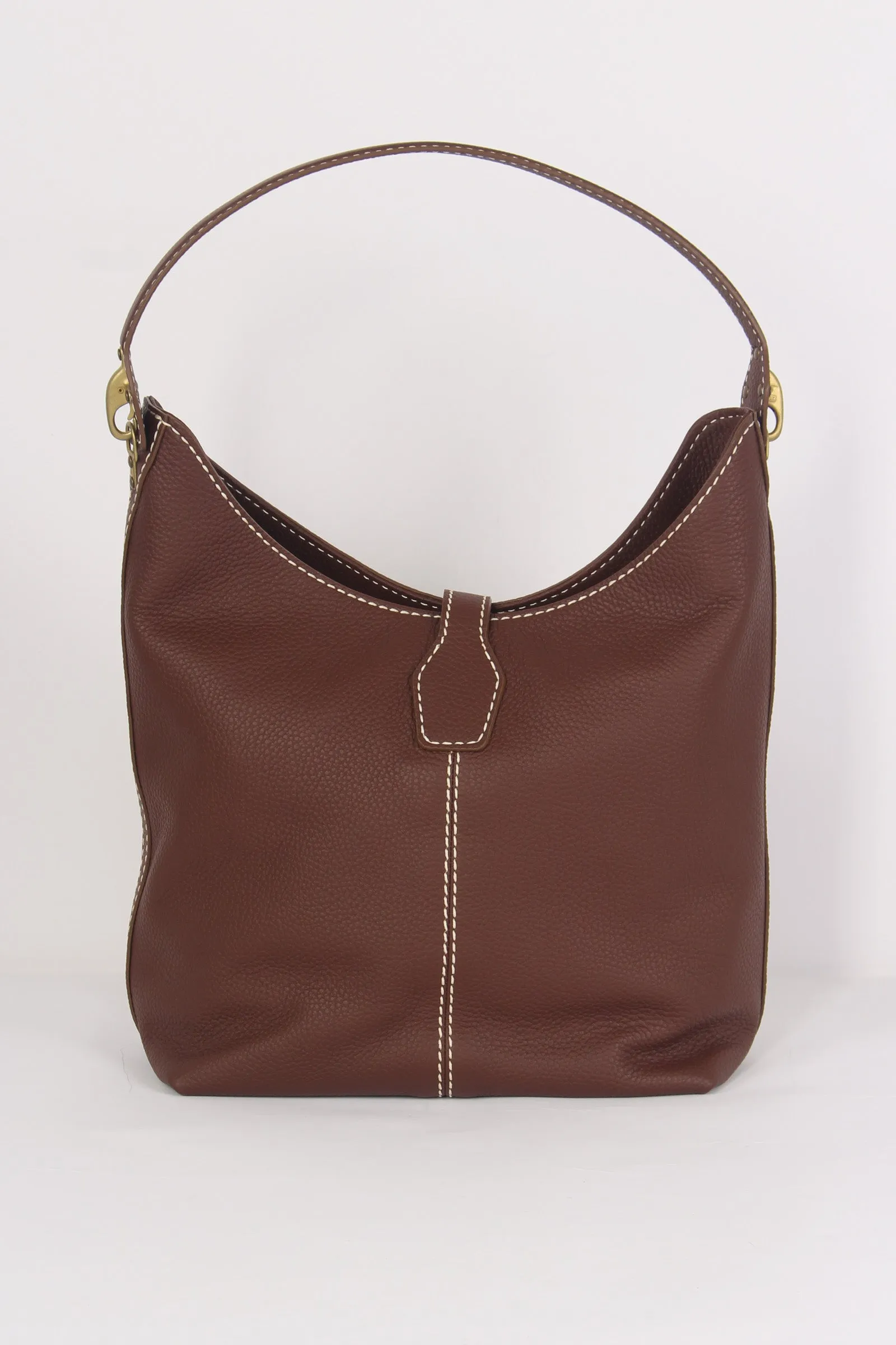 Borsa Hobo Ganci Marrone