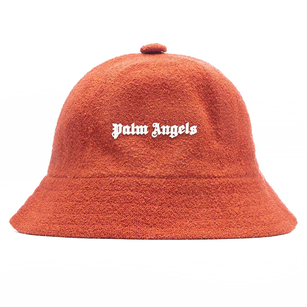 Bouclè Bucket Hat - Brick Red