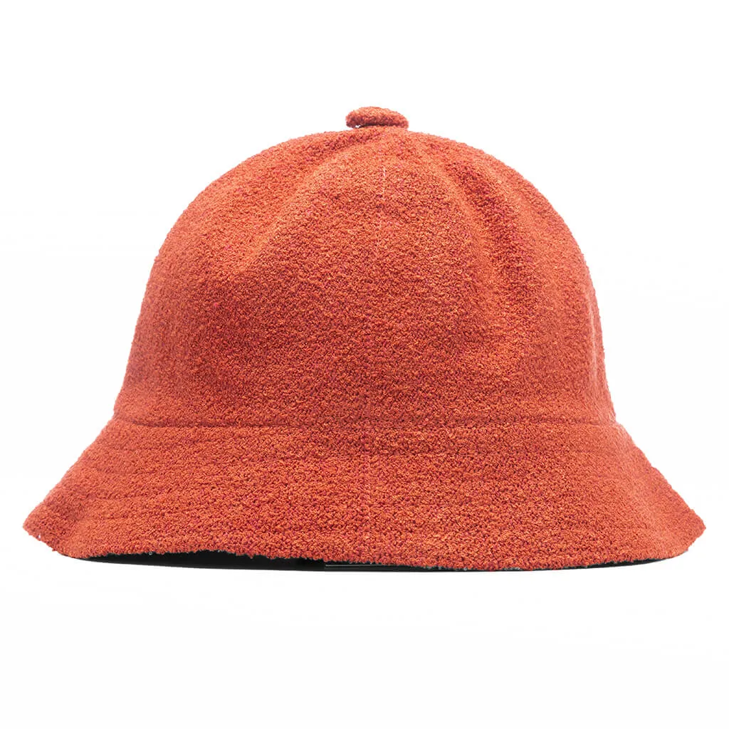 Bouclè Bucket Hat - Brick Red