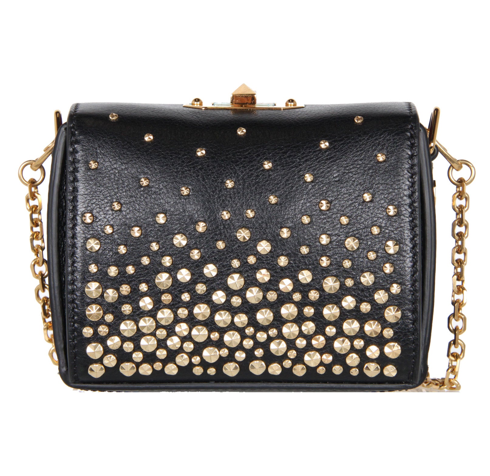 Box Bag Nano Meteor, Black/Gold