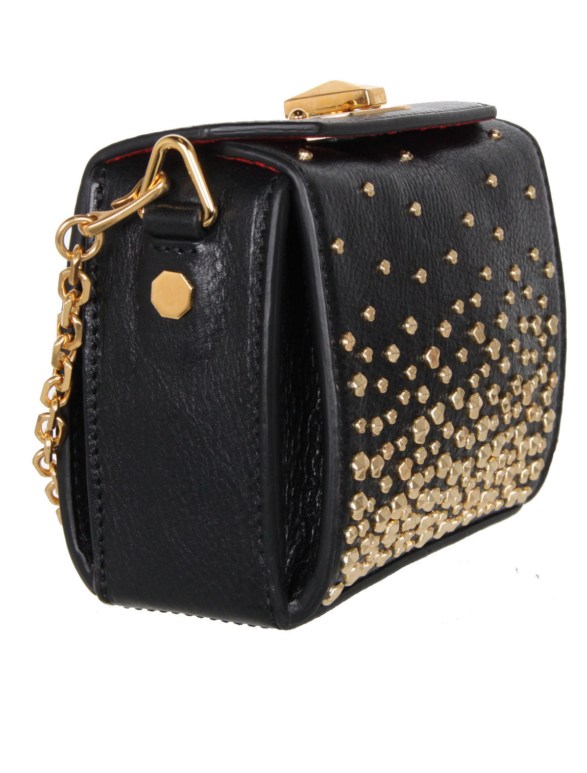 Box Bag Nano Meteor, Black/Gold