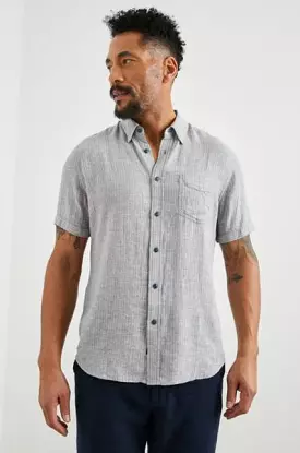 CARSON SHIRT - LOUIS LEAF SLATE