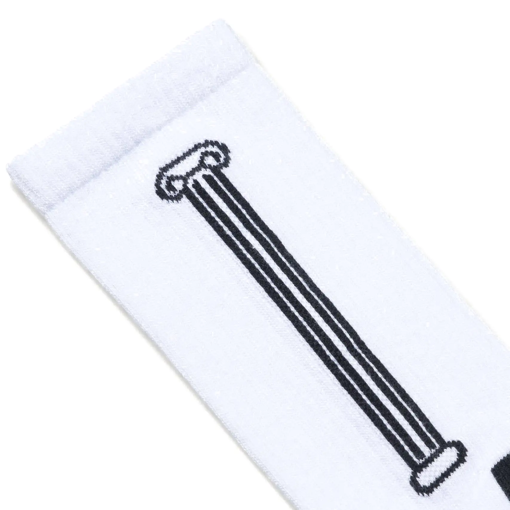 COLUMN SOCK WHITE