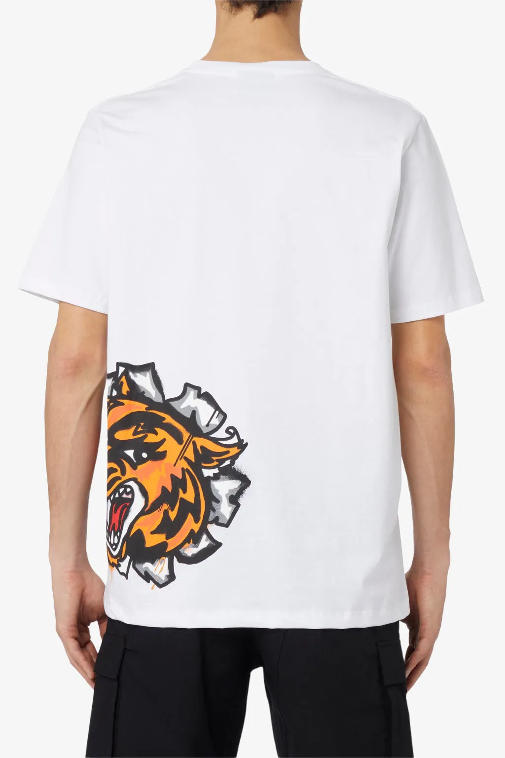 disclaimer T-Shirt Maniche Corte Stampa Tigre Sul Fianco