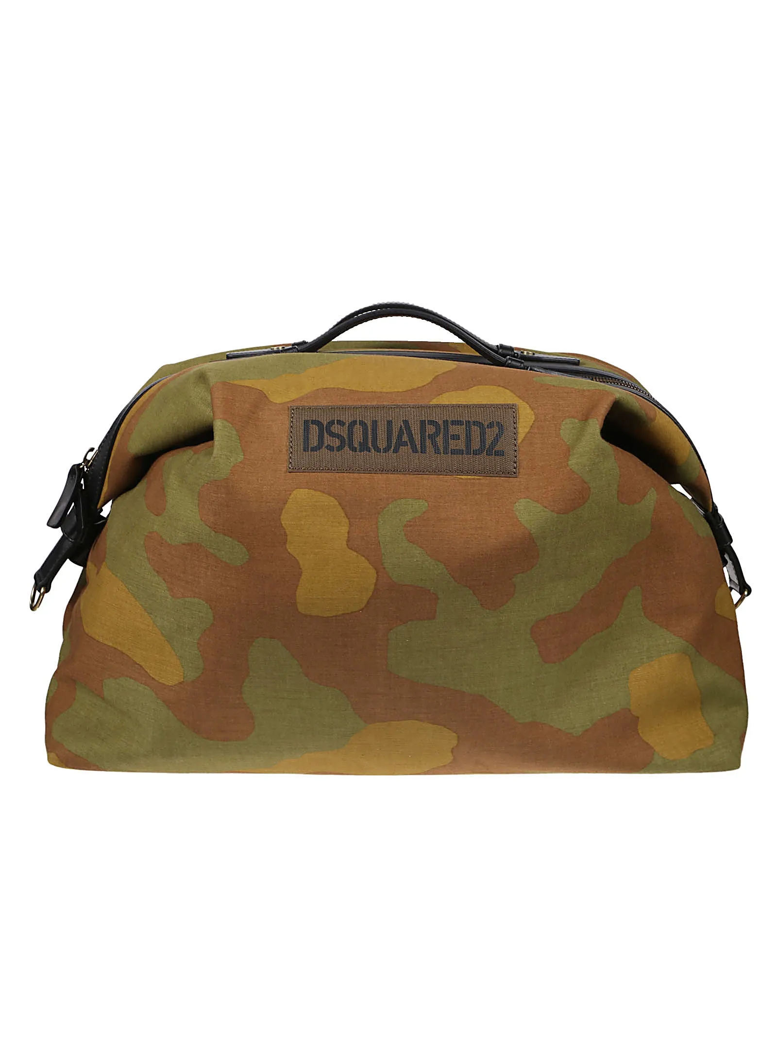 Dsquared2 Camouflage-Printed Zipped Duffle Bag