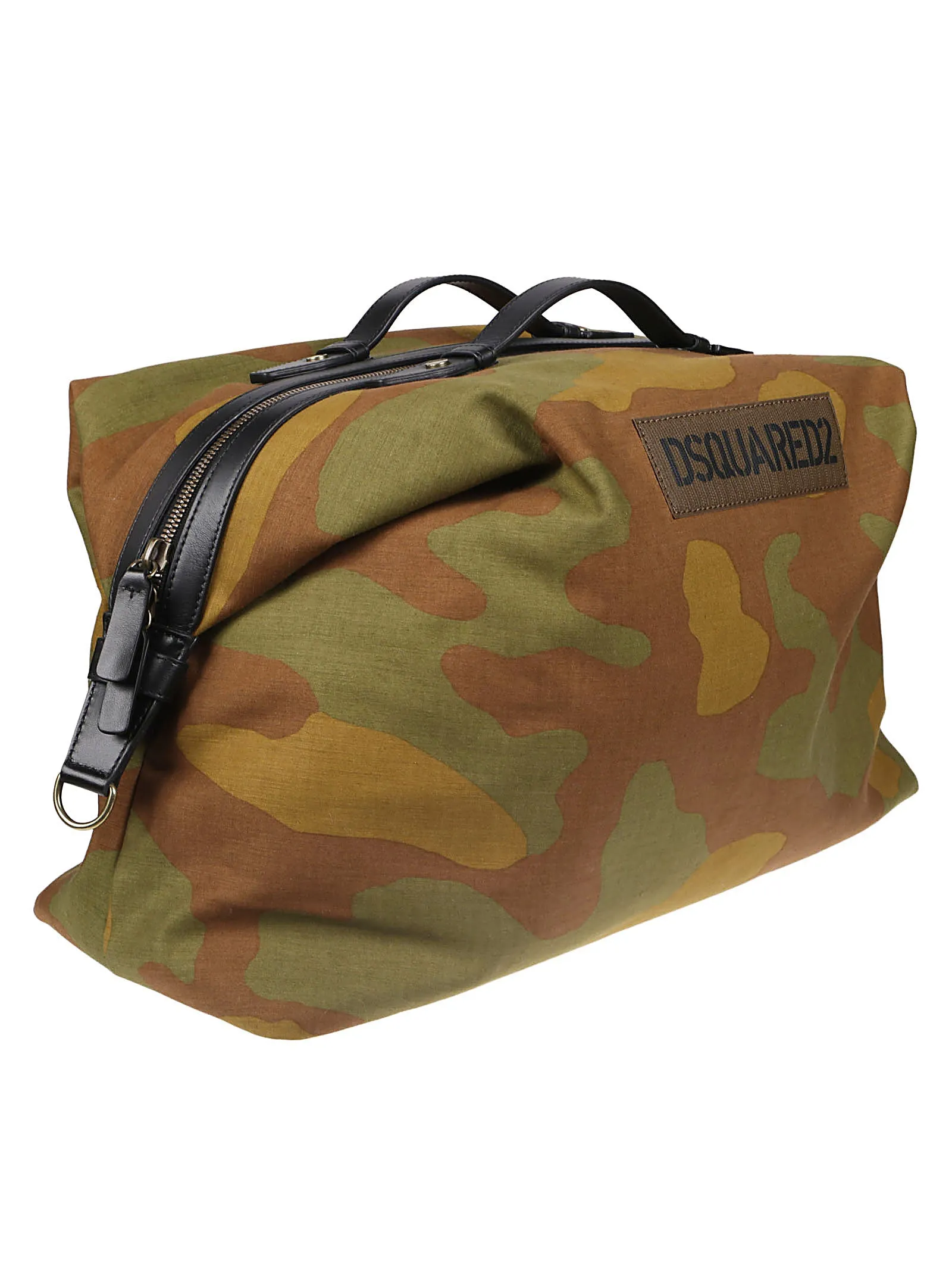 Dsquared2 Camouflage-Printed Zipped Duffle Bag