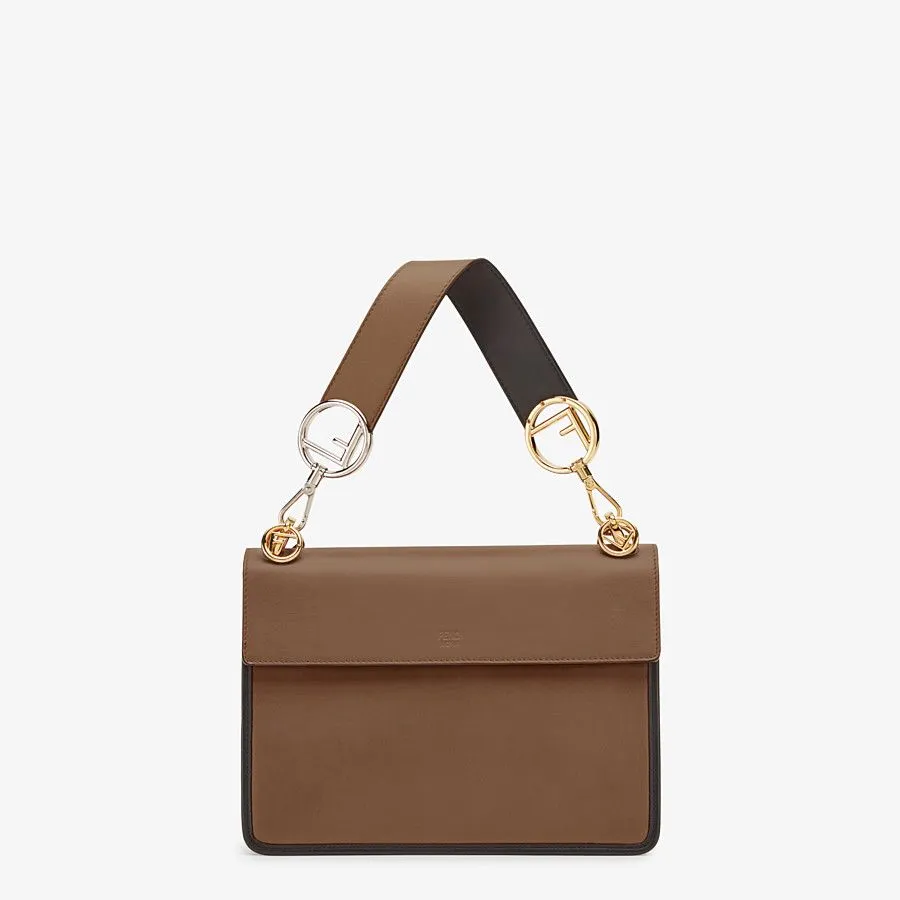 Fendi Kan I F Brown Leather Bag