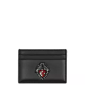 Flat Cardholder Heart, Black