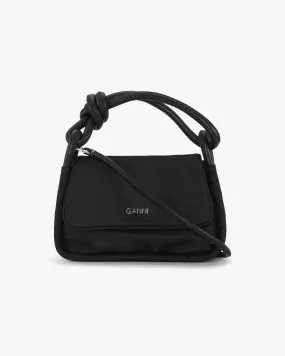 Ganni Knot Flap Over Black