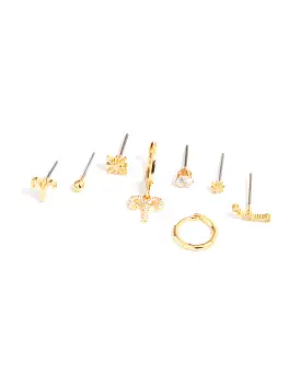 Gold Plated Aries Star Sign Ear Stackers