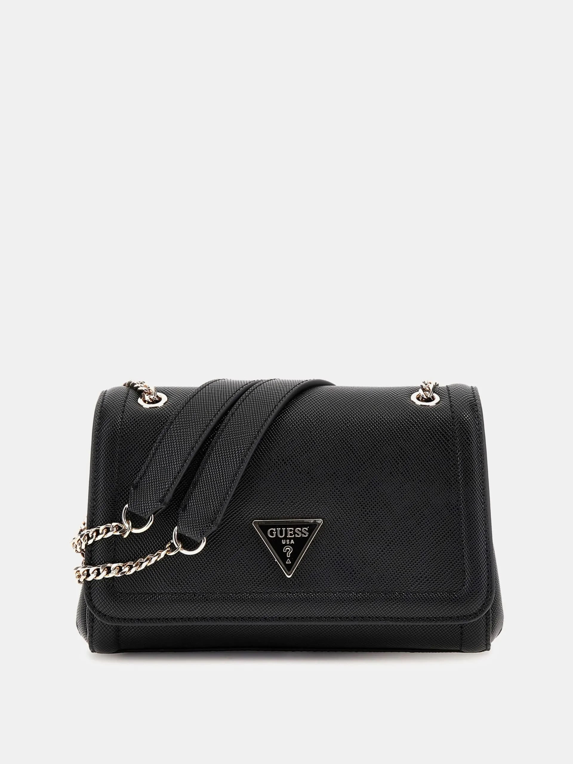 GUESS NOELLE SAFFIANO FLAP CROSSBODY