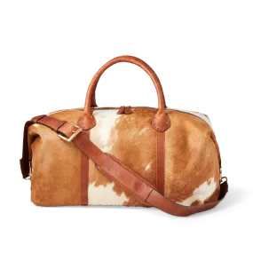 Hair-On Cowhide Duffle :: Brown