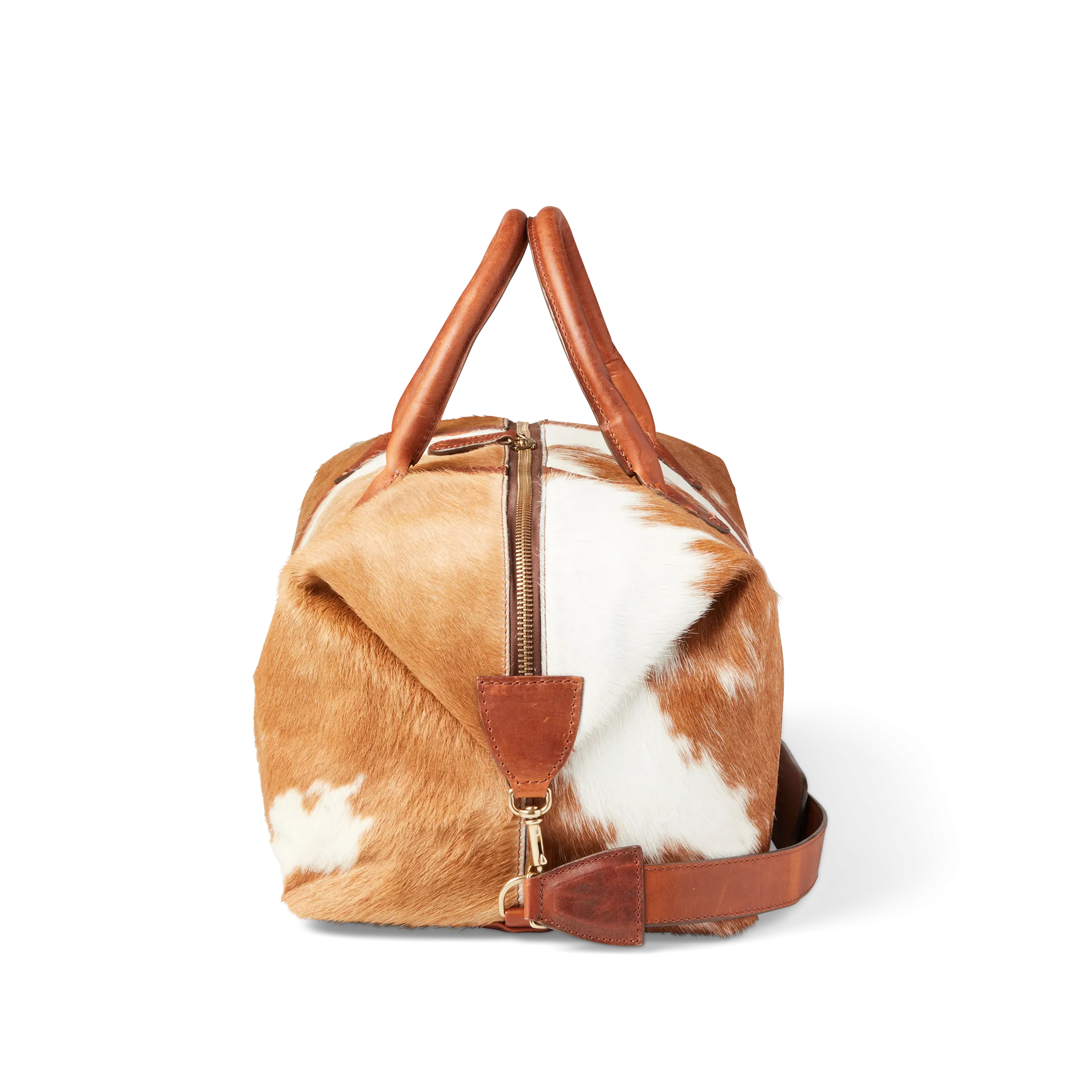 Hair-On Cowhide Duffle :: Brown