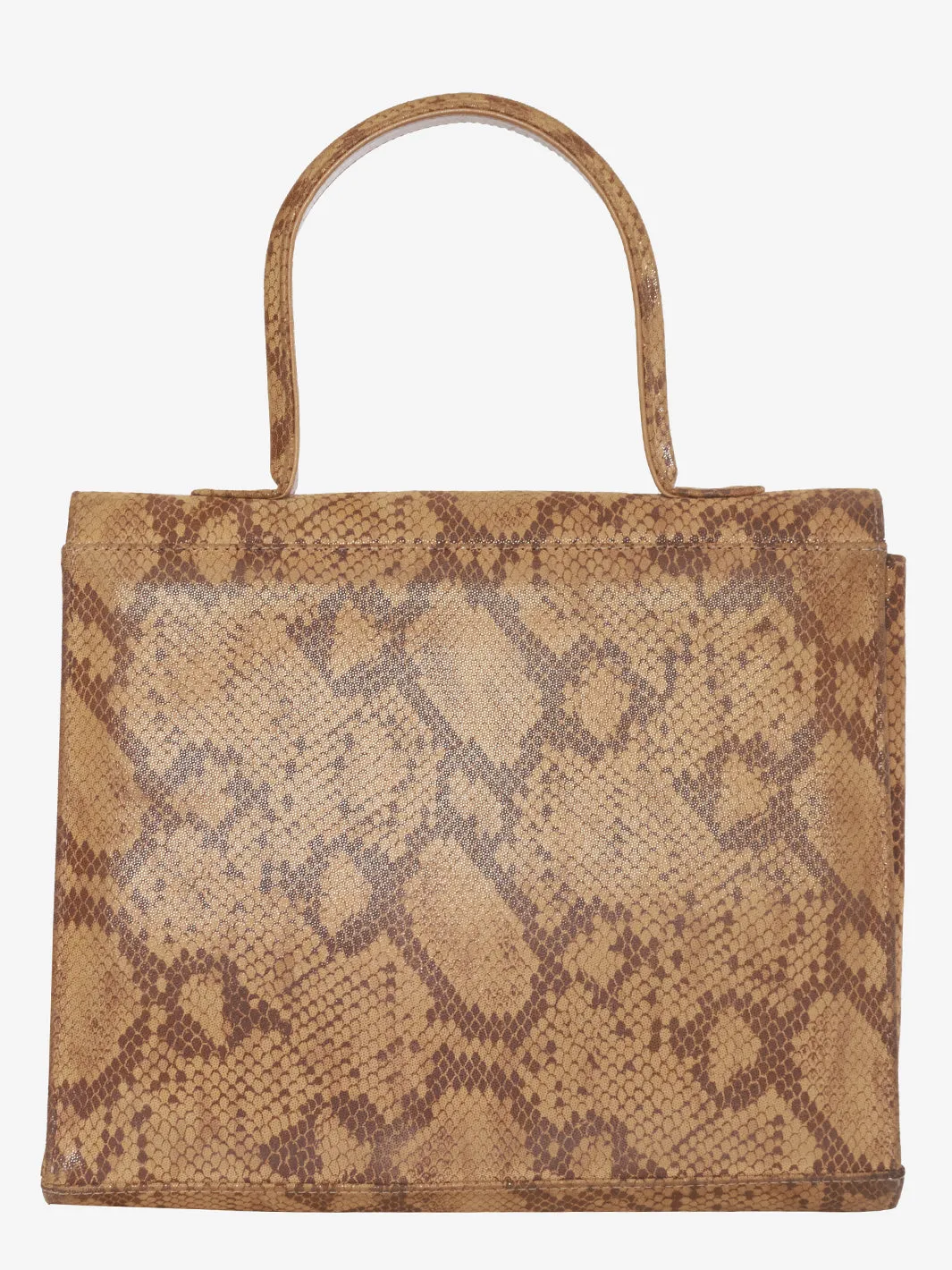 Hand bag in reptile print