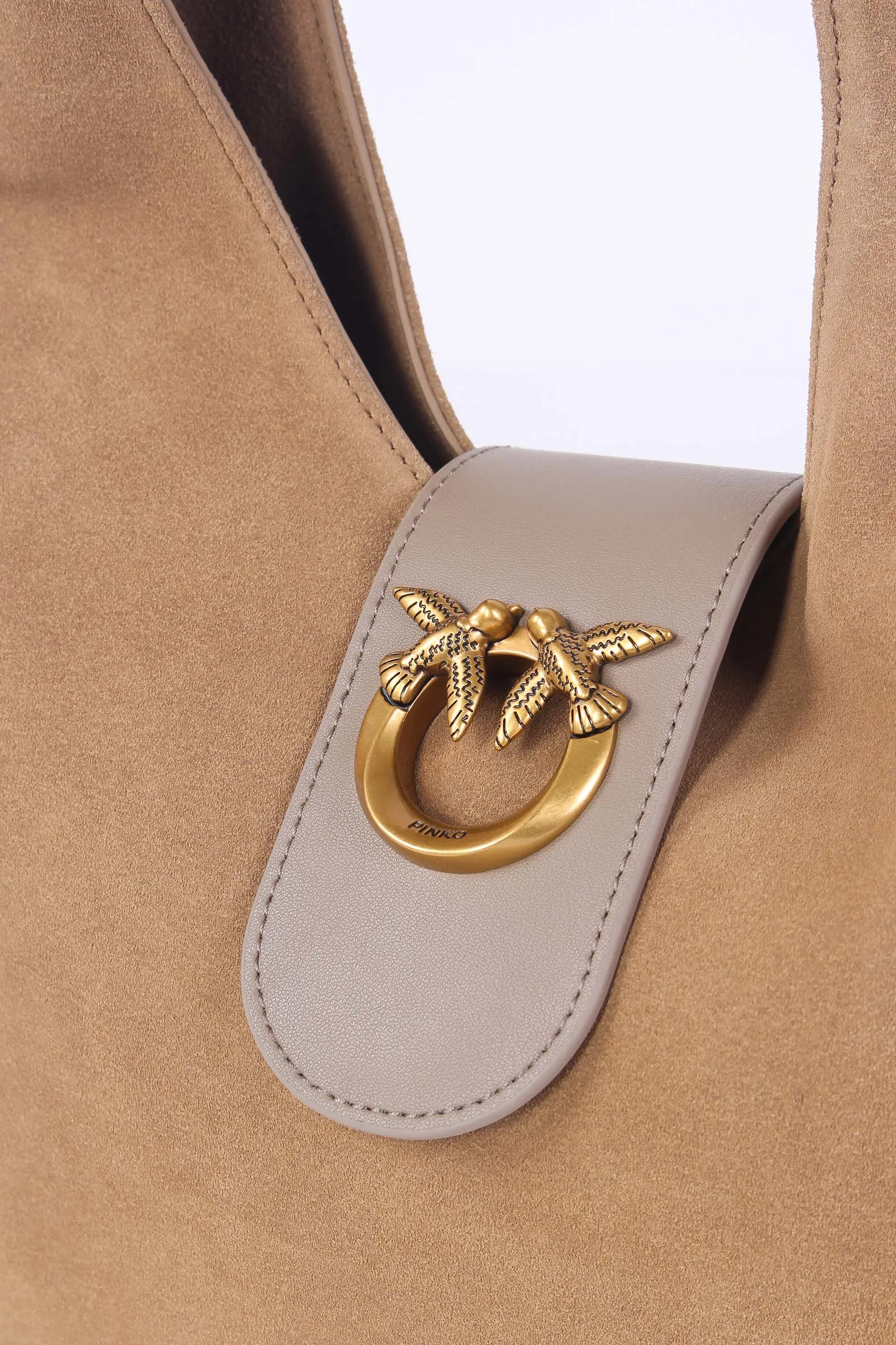 Hobo Mini Suede Pelle Dune/gold