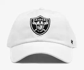 Las Vegas Raiders Clean Up Mens Hat (White)