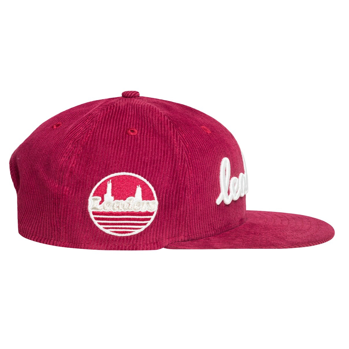 Leaders Script Snapback Corduroy Maroon