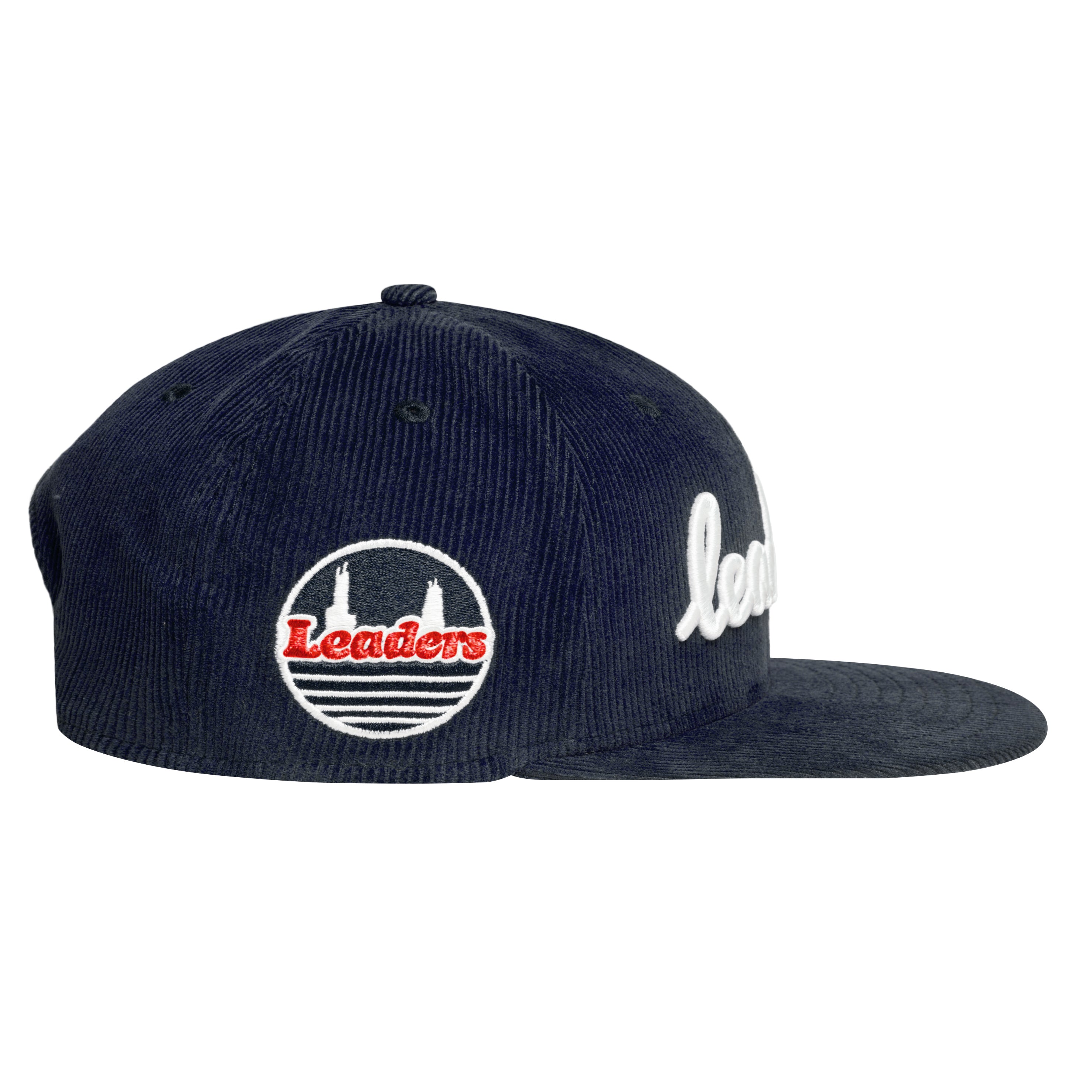 Leaders Script Snapback Corduroy Navy