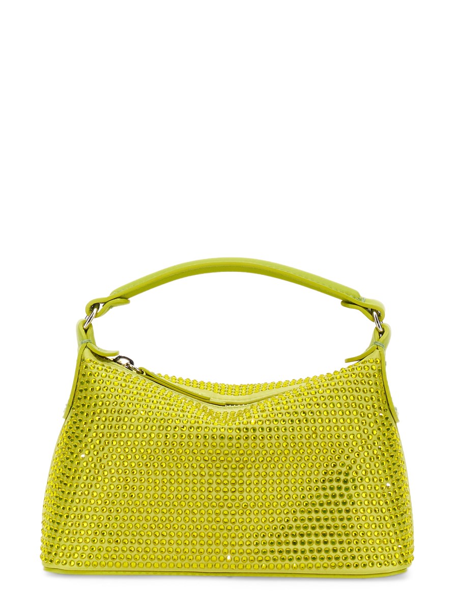 LEONIE HANNE X LIU JO    LEATHER HOBO RHINESTONES BAG