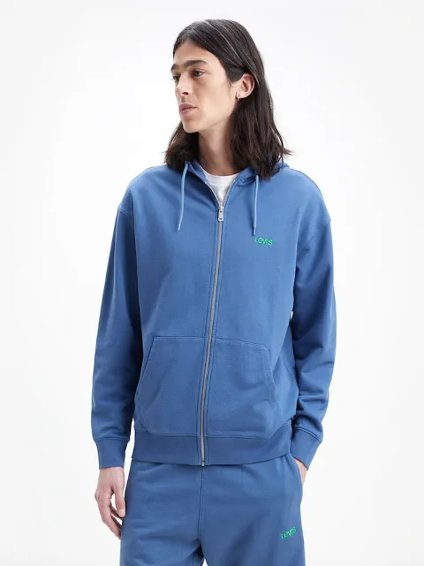 Levi's Seasonal Zip Up Hoodie/Sunset Blue - New AW22