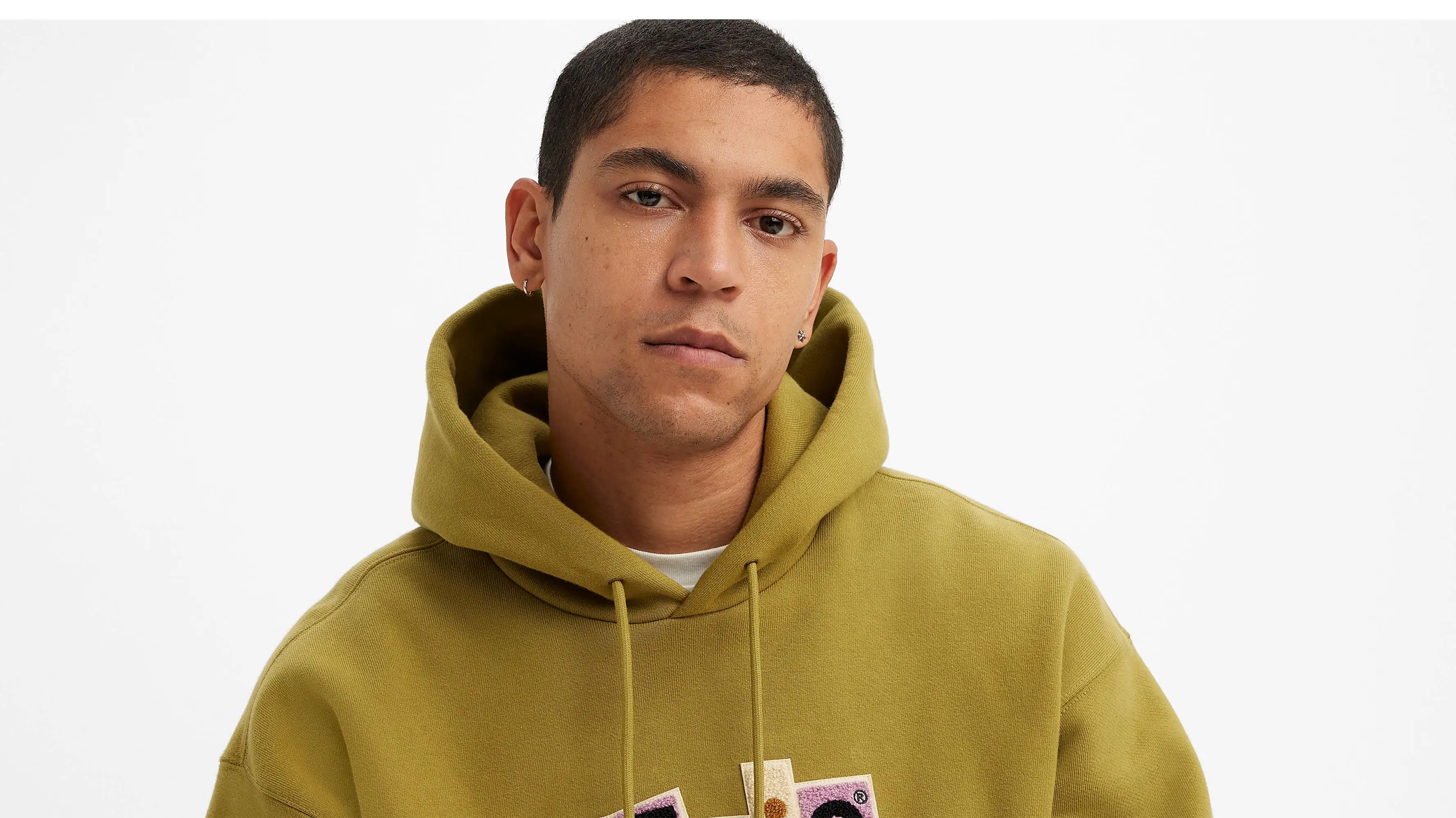 Levi's Skate Hooded Sweatshirt/Green Moss - New AW23