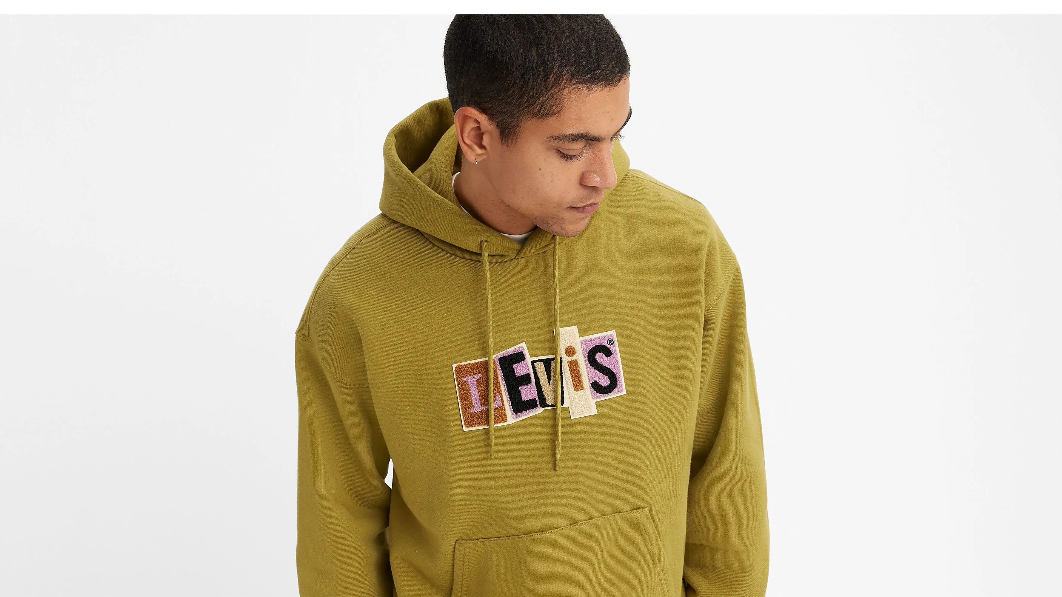 Levi's Skate Hooded Sweatshirt/Green Moss - New AW23