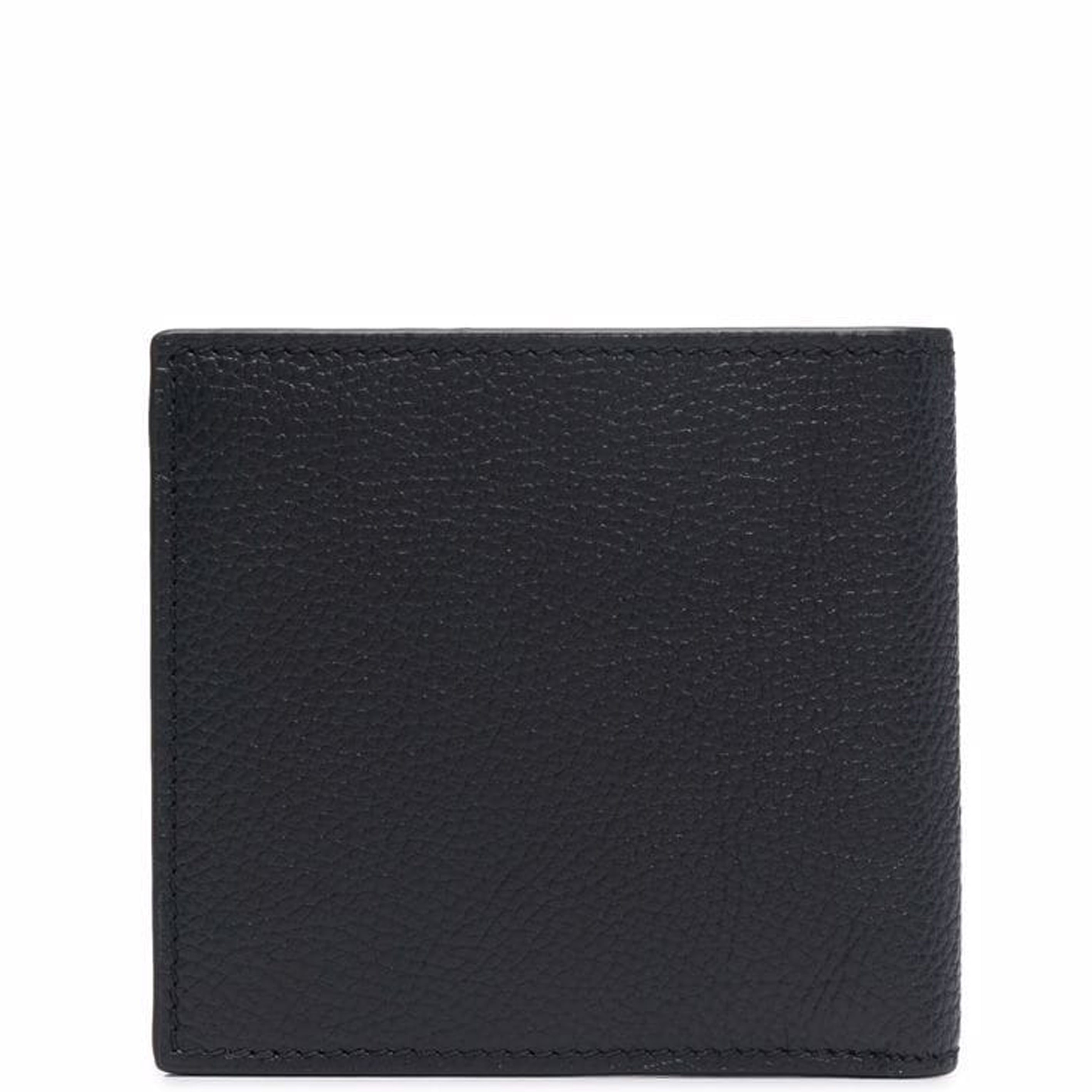 Logo Bi Fold Wallet, Grained Black