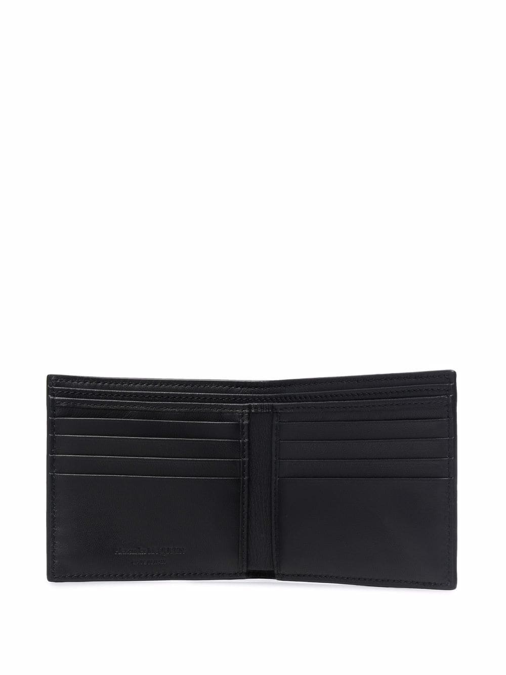 Logo Bi Fold Wallet, Grained Black