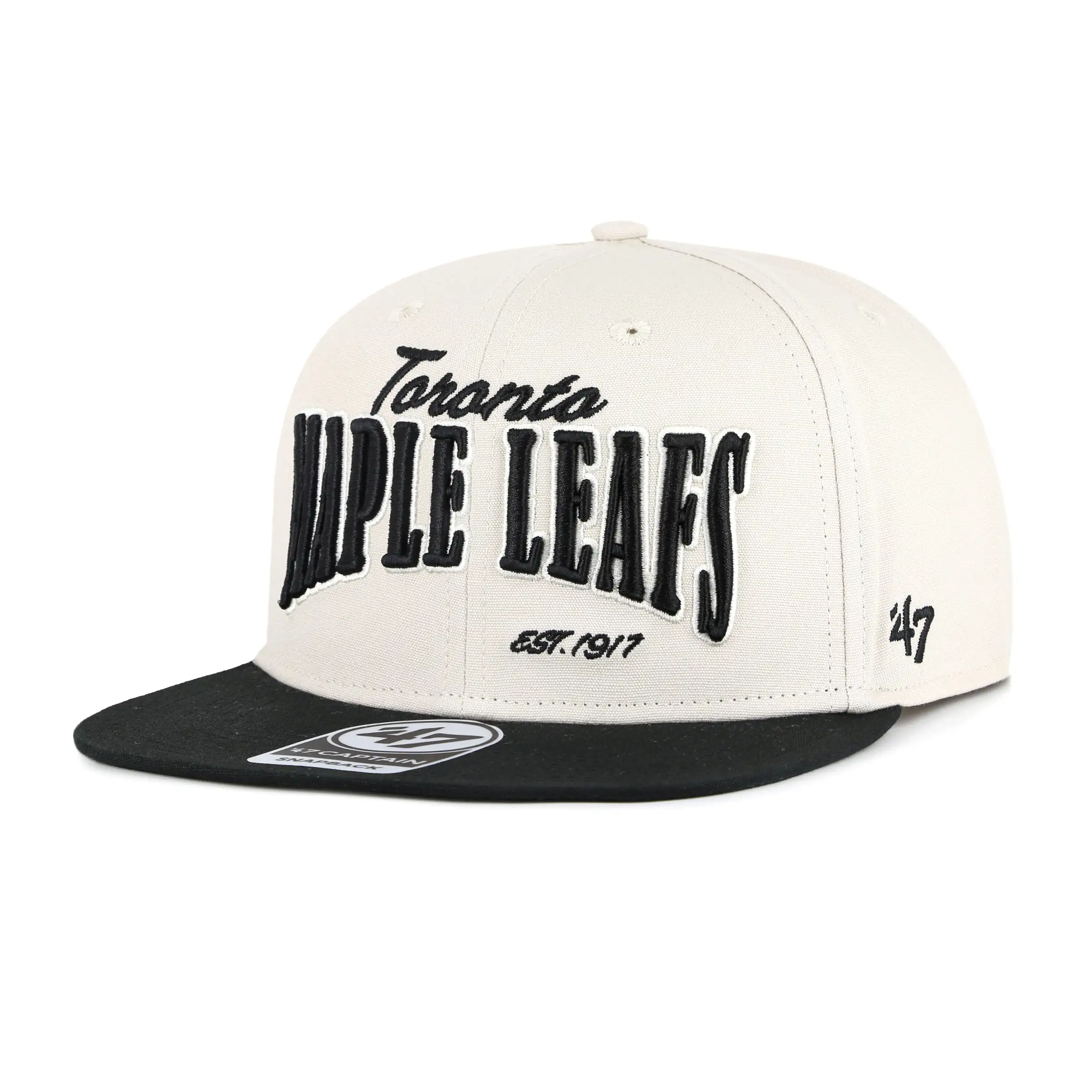 Maple Leafs 47 Brand Men's Wordmark Chandler Captain Snapback