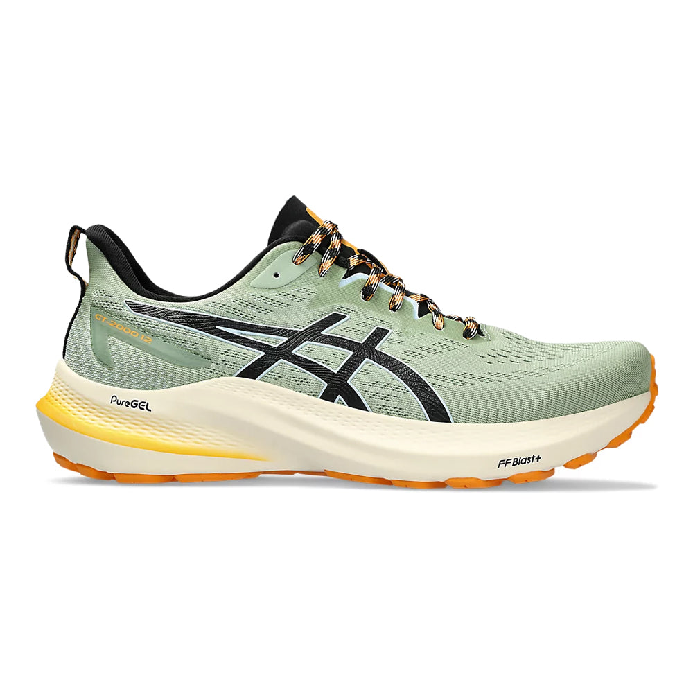 Men's Asics GT-2000 12 TR, Nature Bathing/Fellow Yellow, 12 D Medium