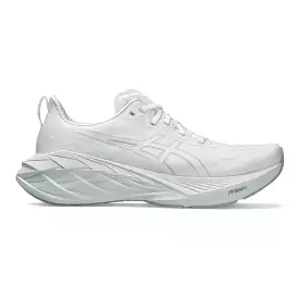 Men's ASICS Novablast 4, White/Pale Mint, 11 D Medium