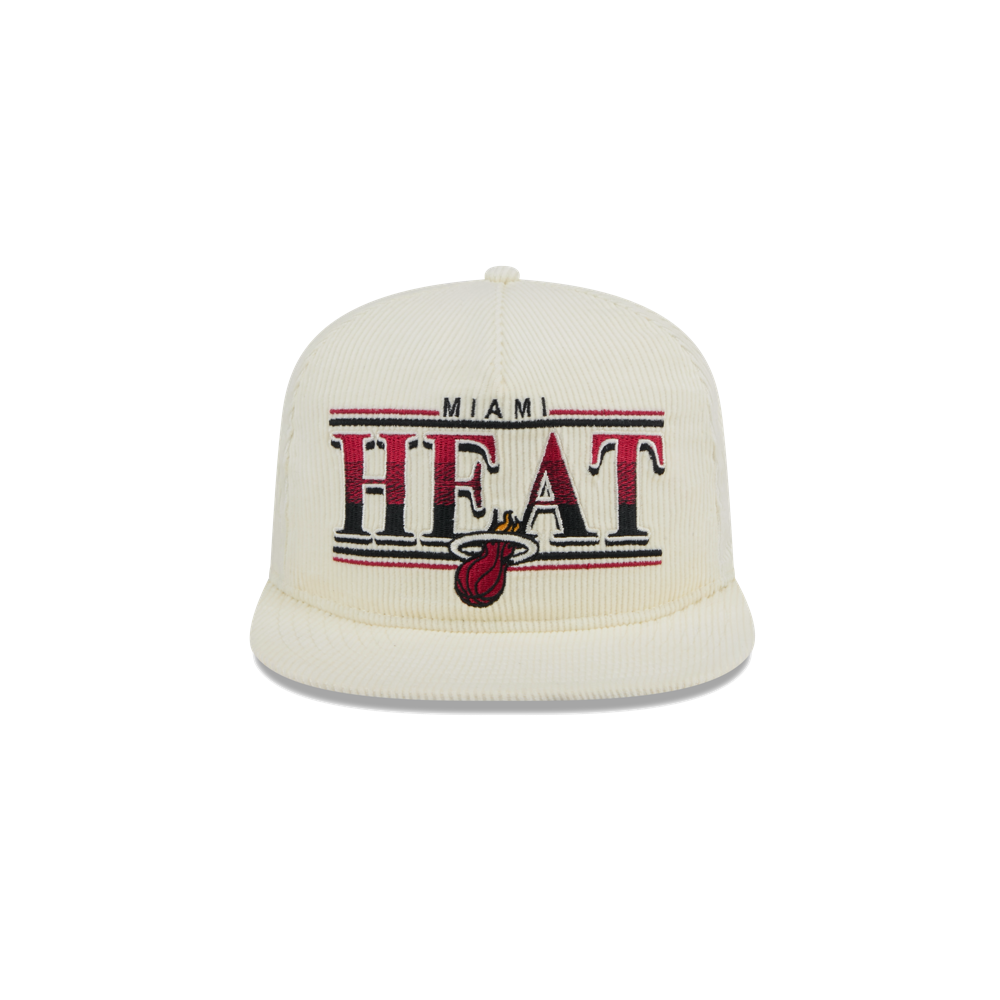 New Era Miami HEAT Throwback Golfer Snapback