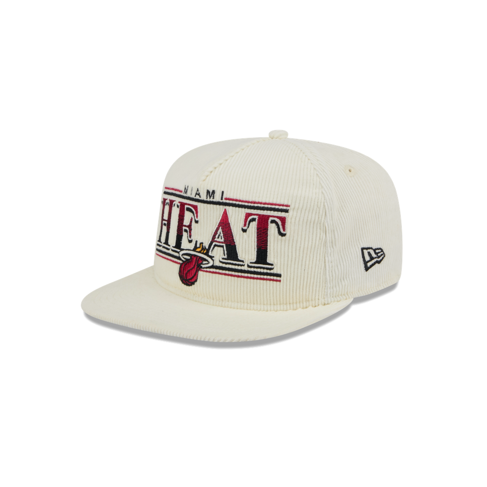 New Era Miami HEAT Throwback Golfer Snapback