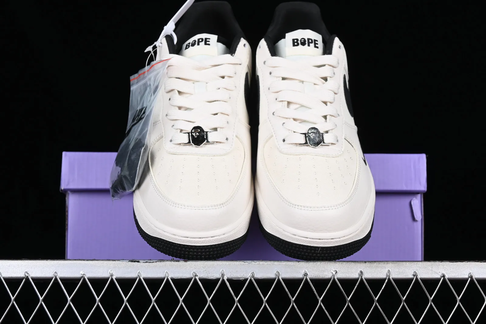 Nike Air Force 1 07 Low BAPE Black White BS9055-746