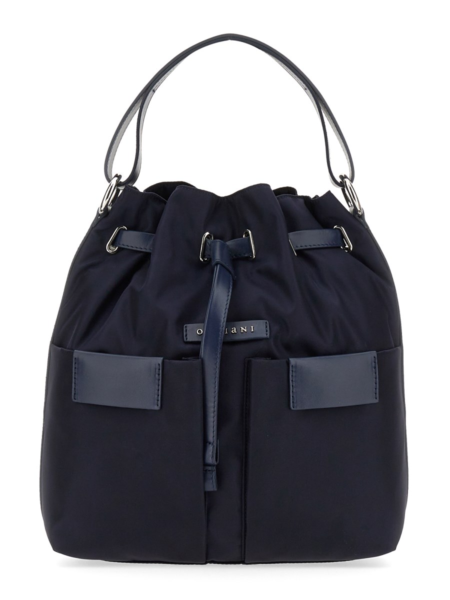 ORCIANI    TESSA LIBERTY LEATHER BUCKET BAG